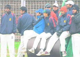 Players sit out in cold weather in Chandigarh