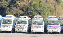 New emergency ambulances in Shimla.