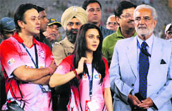 Ness Wadia and Preity Zinta