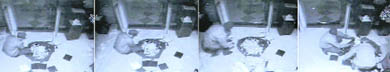CCTV grabs of the heist at Tanishq showroom in Mani Majra shows robbers in police uniform.