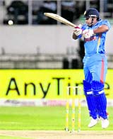 Indian batsmen (above) had a torrid time in the first ODI coming to terms with the bounce of the wicket. The wicket for the second match is also likely to have bounce but the Indian camp is confident of bouncing back.