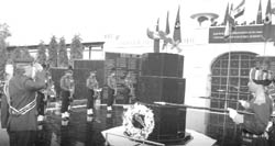 General Officer Commanding of Kharga Corps Lt Gen Anil Chait salutes war heroes on Army Day at Kharga War Memorial in Ambala Cantt 