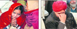Grieving parents of Khushpreet Singh. 