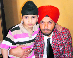 Sahib Jot Singh with Bobby Deol
