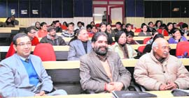 Participants at a workshop on cultural heritage of Uttarakhand in Dehradun on Thursday.