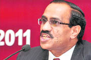 PNB chairman KR Kamath in New Delhi on Friday