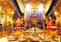 Rare artefacts on display during jalau, a special show of grandeur, held at the Golden Temple. 