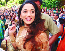 Even after marriage and children, Madhuri continues to glow