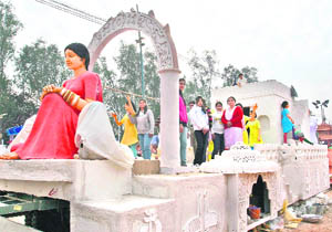  The Punjab state tableau for the Republic Day parade to be held in New Delhi.