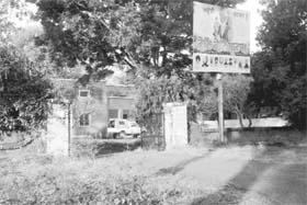 In violation of norms an advertisement put up by the chairman of the district planning committee, Patiala, Surjit Singh Rakhra, at his government residence (4-D Passey Road) in Patiala