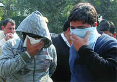 Two cheats arrested on Sunday.