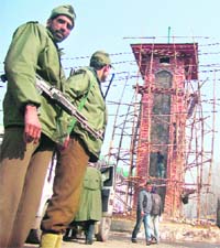 The Clock Tower at Lal Chowk in Srinagar