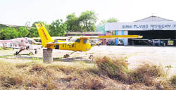 The aircrafts at Aviation Club in Patiala. 
