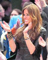 Kelly Bensimon, one of the stars of the new reality television series The Real Housewives of New York City at the Washington Wizards NBA game in New York
