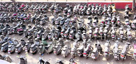 Over 1,600 unclaimed vehicles rusting at the Traffic Police Lines in Chandigarh since 2004
