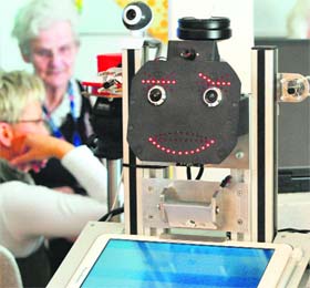 Senior citizens in the city of Erfurt have also been trying out a robot