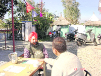 A view of a green restaurant at Sahaspur in Dehradun.