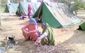 Dalit women at a farmhouse in Hisar