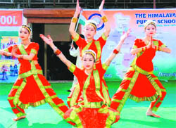 Students of Himalayan Public School perform at the founders day celebrations in Dehradun