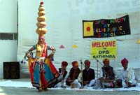 A Rajasthani cultural programme in progress at the DPS, Bathinda.