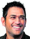 Indian captain MS Dhoni during a promotional event in Mumbai on Tuesday.