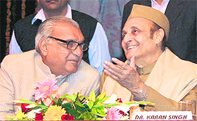 Dr Karan Singh, a Rajya Sabha member, delivers the second Ch Ranbir Singh Memorial Lecture on the MDU campus in Rohtak on Wednesday.