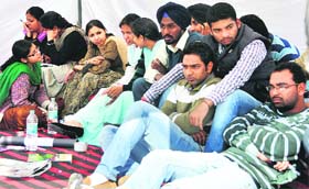 PAU students continue to protest in Ludhiana