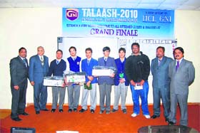 Selected candidates along with officials of HCL at Guru Nanak Institute in Mullana