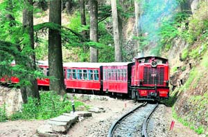 The 96-km-long Kalka-Shimla railway narrow gauge track was included in the Unesco World Heritage List in 2008