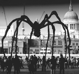 Art is growing large demanding great infrastructure to accommodate it The Giant Spider a Tate Modern, London