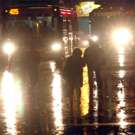 Sudden thundershowers catch people unawares in New Delhi on Monday night
