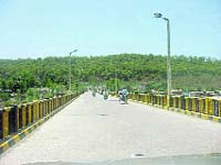 A view of the Yamuna Bridge on the National Highway-73 connecting Haryana and Uttar Pradesh.