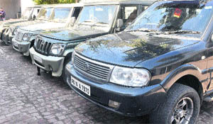 Stolen vehicles recovered from the thieves.