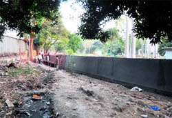 A corner of the Forest Rangers' College ground that has been taken over by the Dehradun district administration for widening of the Lansdowne Chowk