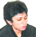 Union Minister Selja at Dabwali in Sirsa. Photo: Amit Soni