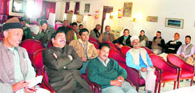 Articipants at a workshop on role of media in forest, water conservation in dehradun on Saturday.