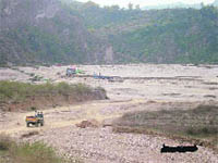 Illegal mining continues in the river