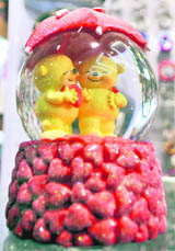  A gift item on display at a shop in Ludhiana.