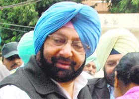 Amarinder Singh at the Mohali district courts