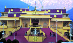 A view of Gyuto Monastery at Sidhbari