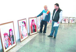 A view of the photo exhibition on Gujjars at the Kala Kendra in Jammu.