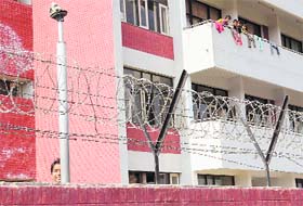 LOOPHOLE: A gaping gap within the fencing around the perimeter of Snehalaya at Maloya village in Chandigarh