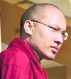 A file photo of Karmapa Ugyen Trinley Dorjee