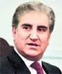 Shah Mahmood Qureshi during a press conference in Islamabad on Wednesday