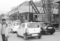 The Zirakpur-Kalka highway at the railway level crossing that was thrown open to traffic after a month 