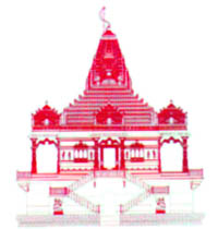 An artists impression of the Bhiwani Jain temple.