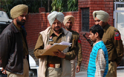 The police team from Passiana with  Gurjeet Singhs servant