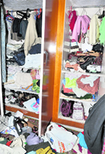 A ransacked home of elderly couple Kanta Gupta and Sagar Chand Gupta in Dehradun.