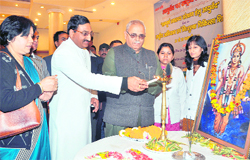 Chief Minister Ramesh Pokhriyal Nishank, along with Assembly Speaker Harbans Kapoor, inaugurates a seminar on Ayurveda in Dehradun