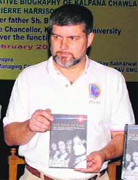 Jean Pierre Harrison, Kalpana Chawlas husband, releases her biography in Karnal